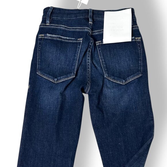 NWT Frame Le Mini Boot Cut Mid-rise Habana Dark Wash Sz 24 - Picture 4 of 5